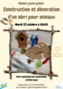 Atelier jeune public de construction et décoration d’un abri pour oiseaux