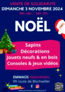 Vente de solidarité spéciale Noël