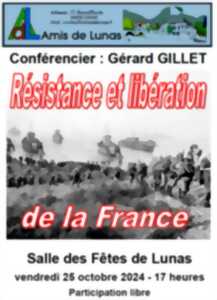 photo CONFERENCE RESISTANCE ET LIBERATION DE LA FRANCE