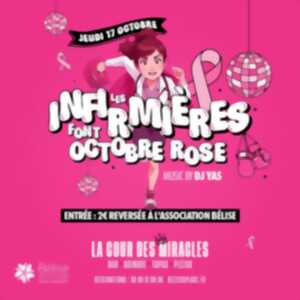 photo LES INFIRMIÈRES FONT OCTOBRE ROSE À LA COUR DES MIRACLES