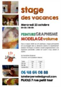 Stage des vacances - Peinture Graphisme Modelage Volume