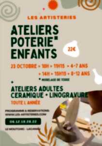 Atelier Poterie Enfants (4 à 7 ans et 8 à 12 ans) - 22€ sur inscription