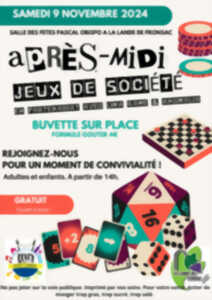 après-midi jeux de société