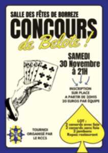 Concours de belote à Borrèze