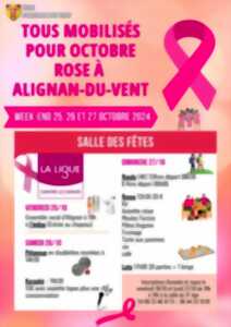 OCTOBRE ROSE- RANDO-REPAS- LOTO- ALIGNAN DU VENT