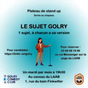 Soirée STAND-UP : Le Sujet Golry