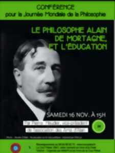 Conférence  - Le philosophe Alain de Mortagne et l'éducation