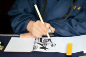 photo Atelier : calligraphie japonaise