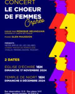 Concert Ensemble vocal Orphéo – Le Chœur des Femmes à Niort