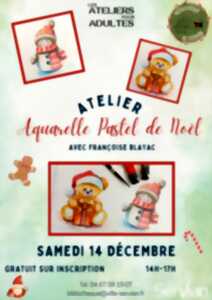 photo ATELIER AQUARELLE PASTEL DE NOËL- MÉDIATHÈQUE