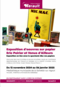 photo Exposition d'œuvres sur papier par Eric Poirier et Venus d'Ailleurs