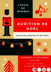 photo AUDITION DE NOEL PAR L'ECOLE DE MUSIQUE