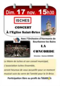 photo CONCERT PAR L'HARMONIE LA CONCORDE A ISCHES