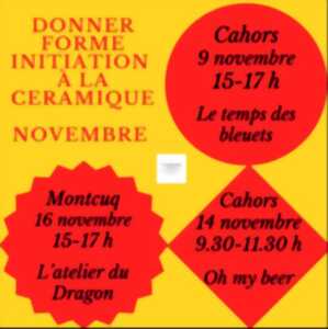 photo Donner forme, initiation à la céramique - L'atelier du dragon