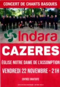 photo CONCERT INDARA : CONCERT DE CHANTS BASQUES