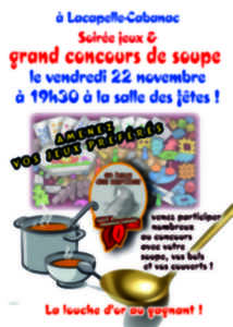 photo Soirée jeux et grand concours de soupe