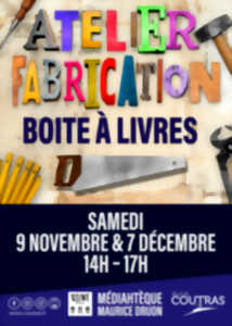 photo Participez à l’atelier de fabrication de boîtes à livres