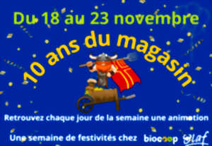 photo 10 ans BIOCOOP OLAF - 18 au 23 novembre 2024