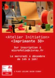 Micro-Folie : atelier d'initiation à l'imprimante 3D