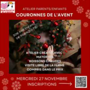 Atelier couronne de l'Avent