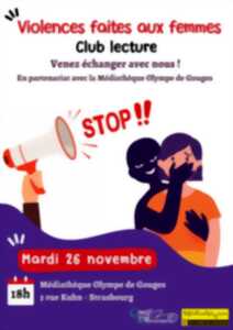 Club de lecture « Violences faites aux femmes, stop !! »