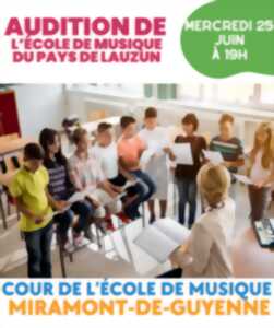 photo Audition de l'École de musique du Pays de Lauzun