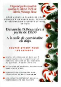 Atelier découpe et décoration d'objets de Noël