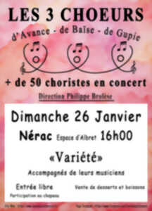 Concert : Les 3 Choeurs