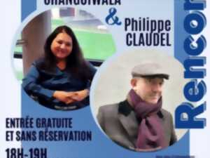 photo PHILIPPE CLAUDEL ET PUJA CHANGOIWALA - HUMANITES EN RECIT