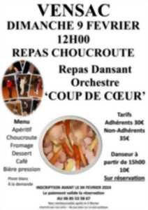 Repas choucroute dansant avec l'orchestre 