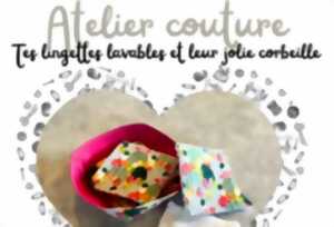 photo Atelier Couture : Lingettes démaquillantes et leur jolie corbeille