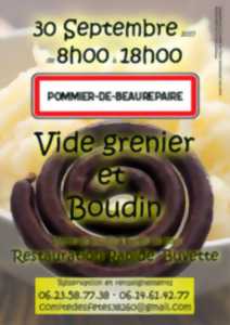 Vide-greniers et vente de boudin