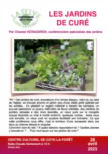 Conférence sur les Jardins de curé au centre Culturel de Coye-la-Forêt