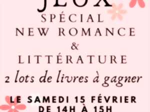 APRÈS-MIDI JEUX - SPÉCIAL NEW ROMANCE ET LITTÉRATURE