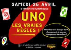 Tournoi de UNO Les vraies règles - La Cité des jeux - Limoges