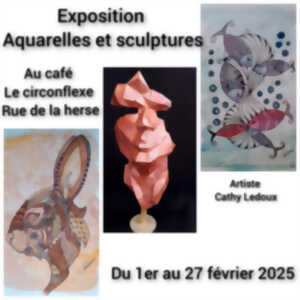 photo Exposition Aquarelles & sculptures - Au café Le Circonflexe