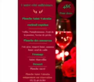 Menu Saint-Valentin à l'Autre Côté Millésimes