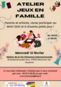 photo Atelier Jeux en famille