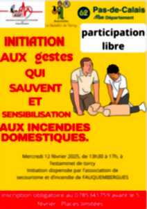 photo initiation aux gestes qui sauvent et sensibilisation aux incendies domestiques à Torcy