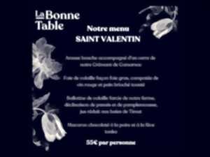 photo Menu de Saint-Valentin à La Bonne table