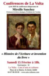 photo CONFERENCE : HISTOIRE DE L'ÉCRITURE ET INVENTION DU LIVRE