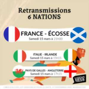 photo Retransmission match France-Écosse