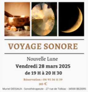 photo VOYAGE SONORE DE LA NOUVELLE LUNE