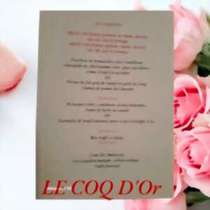 photo Menu Saint Valentin au Coq d'Or