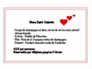 photo Menu de Saint-Valentin au Onze bar