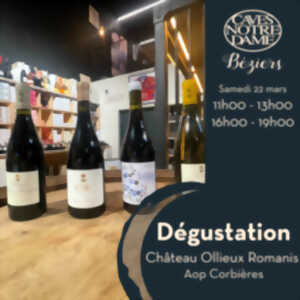 DEGUSTATION DES VINS DU CHÂTEAU OLLIEUX ROMANIS