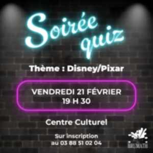 photo Soirée quiz Les quiz de JR spécial disney/pixar