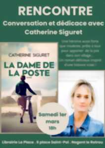 photo Rencontre dédicace avec Catherine Siguret pour son roman - La Dame de La Poste