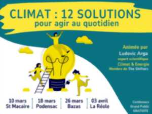 photo Conférence Climat - 12 solutions pour agir