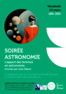 Soirée Astronomie : L’apport des femmes en astronomie